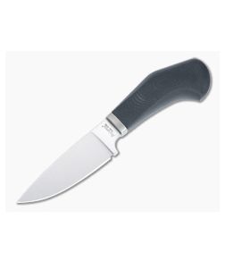 LionSteel Willy EDC Fixed Blade Black G10 Handle Satin M390 Drop Point WL1-GBK