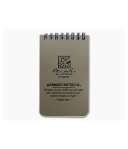 Rite In The Rain Warrior's Notebook 3" x 5" Tan All-Weather Notebook WP735