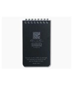 Rite In The Rain Warrior's Notebook 3" x 5" All-Weather Notebook Black