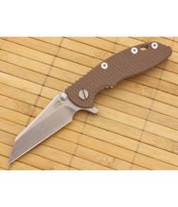 Hinderer Knives XM-18 3" Brown Wharncliffe Flipper