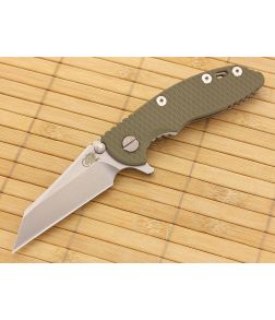 Hinderer Knives XM-18 3" OD Green Wharncliffe Flipper