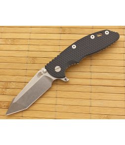 Hinderer Knives XM-18 3.5" Fatty Harpoon Tanto Blue and Black G10