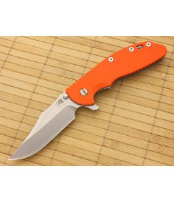 Hinderer Knives XM-24 Bowie Flipper Orange G-10