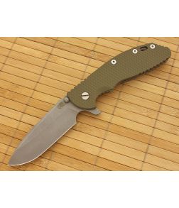 Hinderer Knives XM-24 Spear Point OD Green G10 and Working Finish 