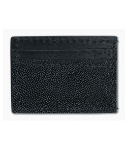 Yoder Leather Company Black Stingray Clip Wallet