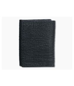 Yoder Leather Company Black Shark Trifold Wallet