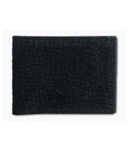 Yoder Leather Company Black Hippo Regular ID Window Bifold Wallet