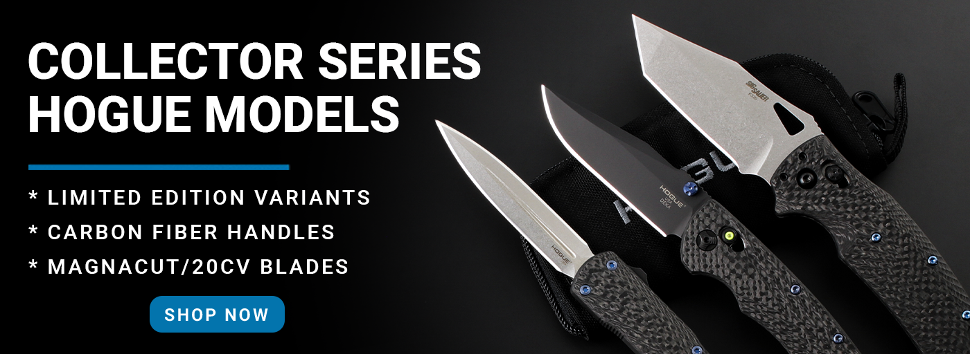 Hogue Collector Series Knives with Carbon Fiber