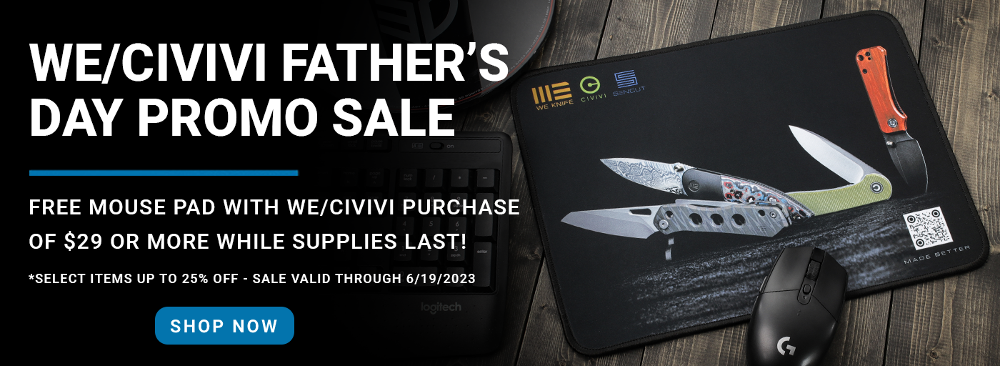 Free Mouse Pad with WE or Civivi purchase over $29