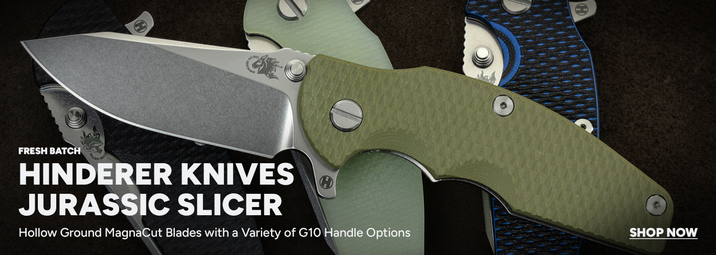 Hinderer Jurassic Hollow Grind Slicers