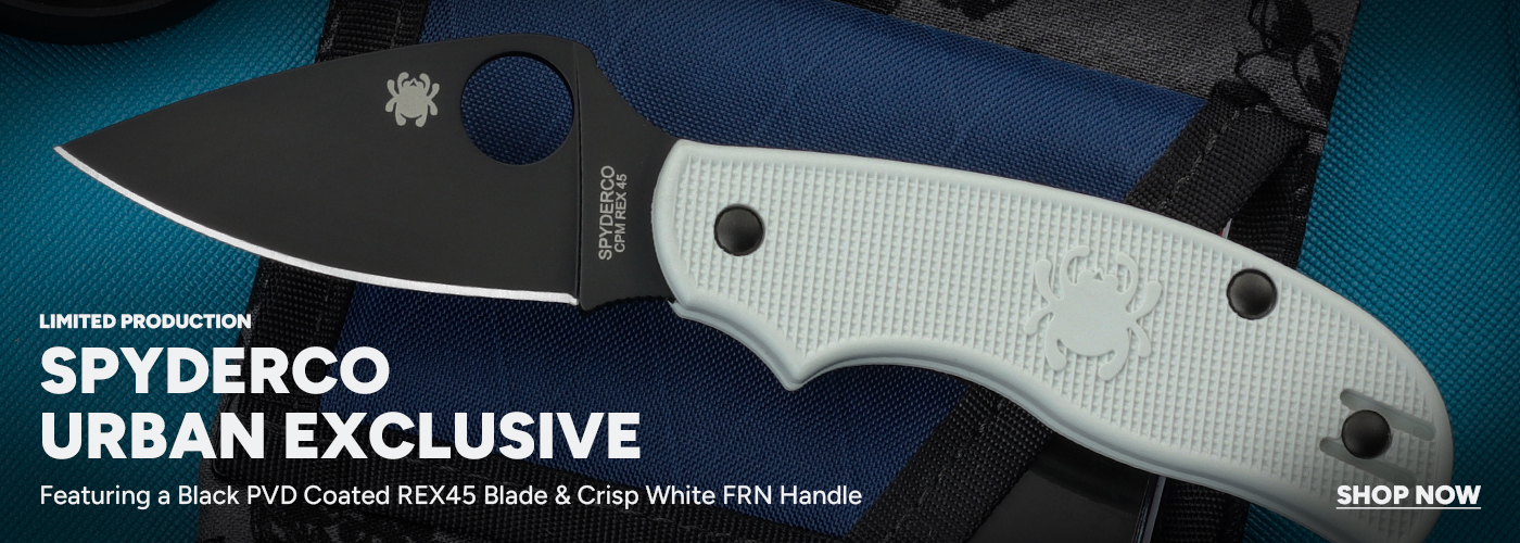 Spyderco Urban Exclusive - White FRN and REX45