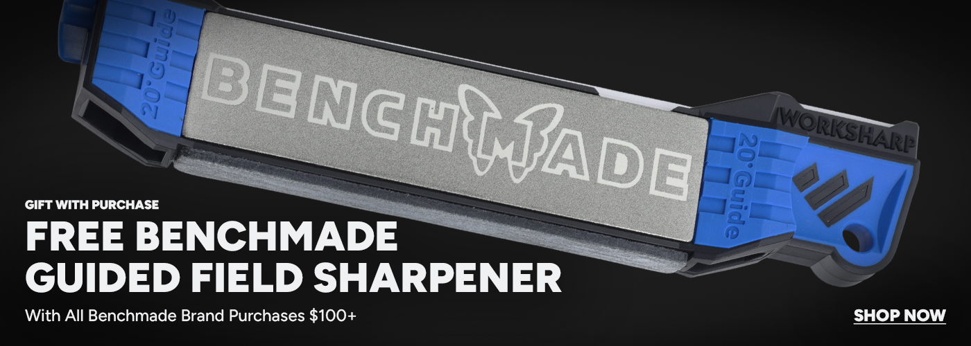 Free Benchmade Guided Field Sharpener with Benchmade Purchases