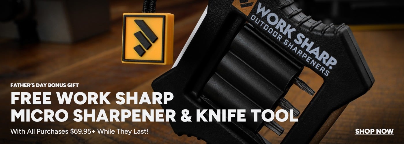 Free Work Sharp Sharpener with Purchases $69.95 or more