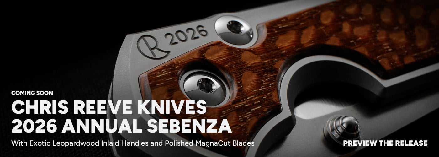 Chris Reeve 2026 Annual Sebenza Leopard Wood