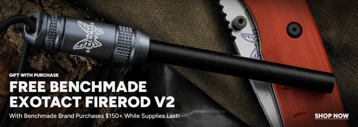 FREE Benchmade Exotac FireRod V2 With Brand Purchases $150 or More