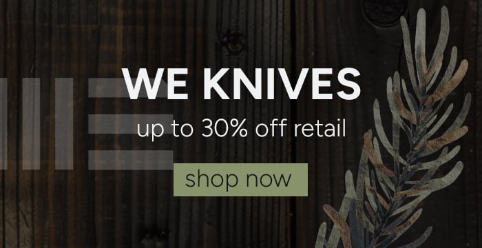 WE Knives Black Friday Sale