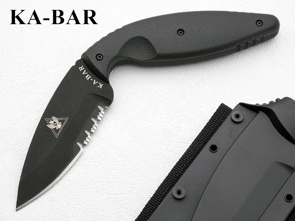 Kabar Large TDI Law Enforcement Knife 1483 Serrated for Sale
