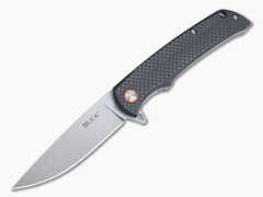 Buck 259 Haxby Stainless Steel Carbon Fiber Liner Lock