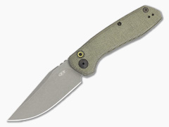 Zero Tolerance 0512OL Auto - Olive Micarta - Working Finish CruWear