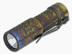 CWF Arcadian - Hitex Dragon Engraved Bronze Titanium Flashlight