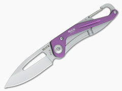 Buck 818 Apex Series Purple Folder 0818PPS Carabiner Clip