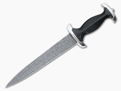 Boker Solingen Swiss Dagger Nichols Mosaic Damascus Ebony Wood