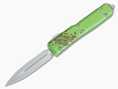 Microtech Ultratech Zombie Green Signature Auto Double Edge 122-10Z