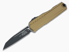 Microtech Cypher II S/E Tan Standard Black Blade Auto
