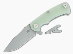 Hinderer Knives Project X Flipper with Translucent G10 and