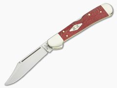 Case Copperlock Red Sycamore Wood Handle Back Lock 17143 Knife for