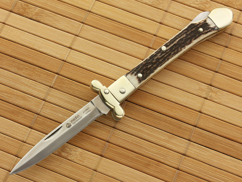 【メール便無料】 Puma Medici Stag with Folding Guard ハンティングナイフ、狩猟刀