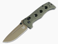 Benchmade 273FE-2 Mini Adamas Flat Earth Cruwear Green G10