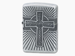 Zippo Windproof Lighter Armor 360 Celtic Cross Design 29667