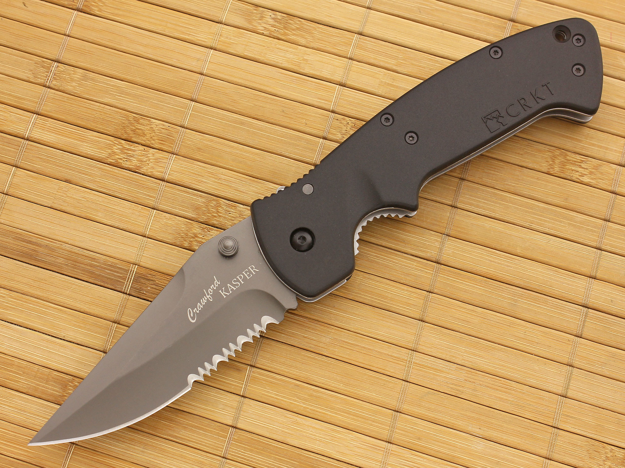 CRKT Crawford Kasper Folding Gray Knife Zytel 6783Z