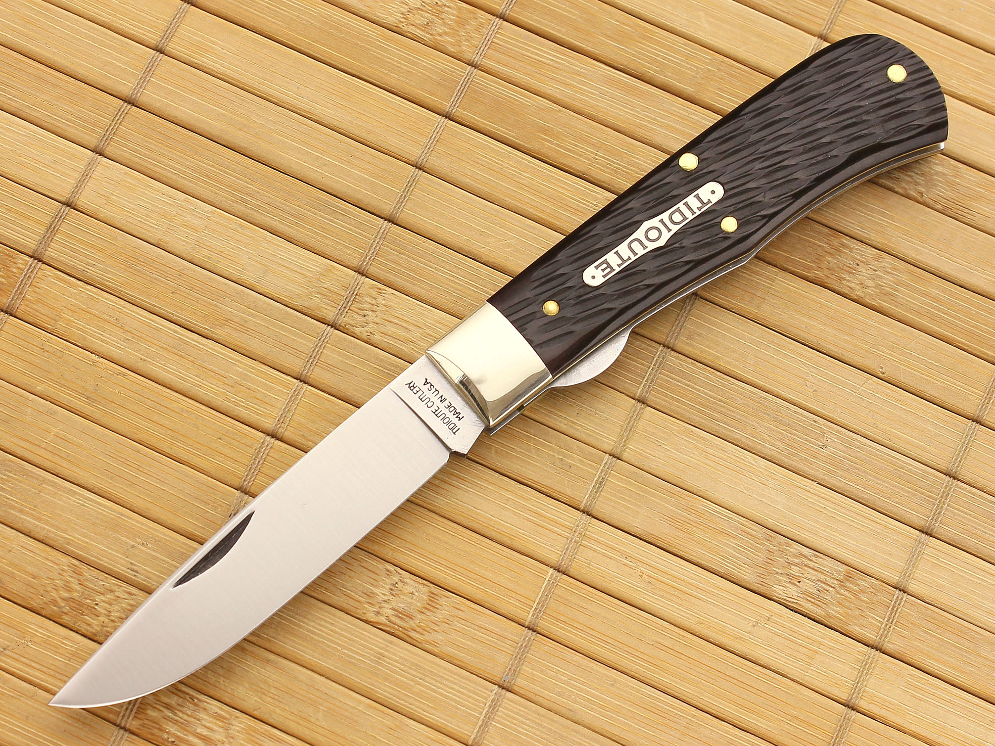 Great Eastern #73 Scout Lock Square End Trapper Black Box Brown