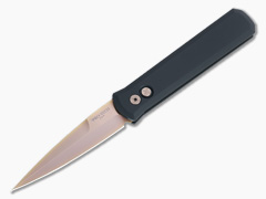 Protech Godfather Rose Gold 154CM Black Automatic Folding Knife