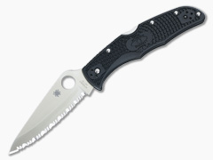 Spyderco Endura 4 C10SBK Lightweight Serrated VG10 Black FRN
