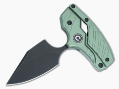 CIVIVI Typhoeus Green Aluminum + Black Stonewashed Sandvik Blade