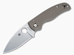 Spyderco Shaman Sprint Run with Brown G10 Handles and Stonewashed