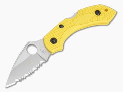 Spyderco Dragonfly 2 C28SYL2 Salt SpyderEdge H2 Yellow FRN Back