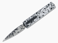 D Rocket Design Zulu Spear Sticker Bomb M390 OTF Automatic Knife