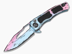 Heretic Wraith V4 Manual - Cotton Candy Cel Shade - Clip Point