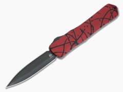 Heretic Knives Manticore-X Double Edge DLC S35VN Red Black Splash