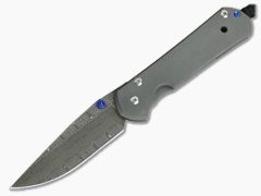 Chris Reeve Large Sebenza 21 Knife Basketweave Damascus Knife For Sale