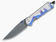 Chris Reeve Large Sebenza 21 Unique Night Sky w/Big Dipper, MOP