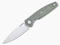 GiantMouse ACE REO Folder With Green Canvas Micarta Handle and