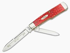 Case 1-Dot Case XX 1989 Centennial Large Gunstock Jack Red Bone